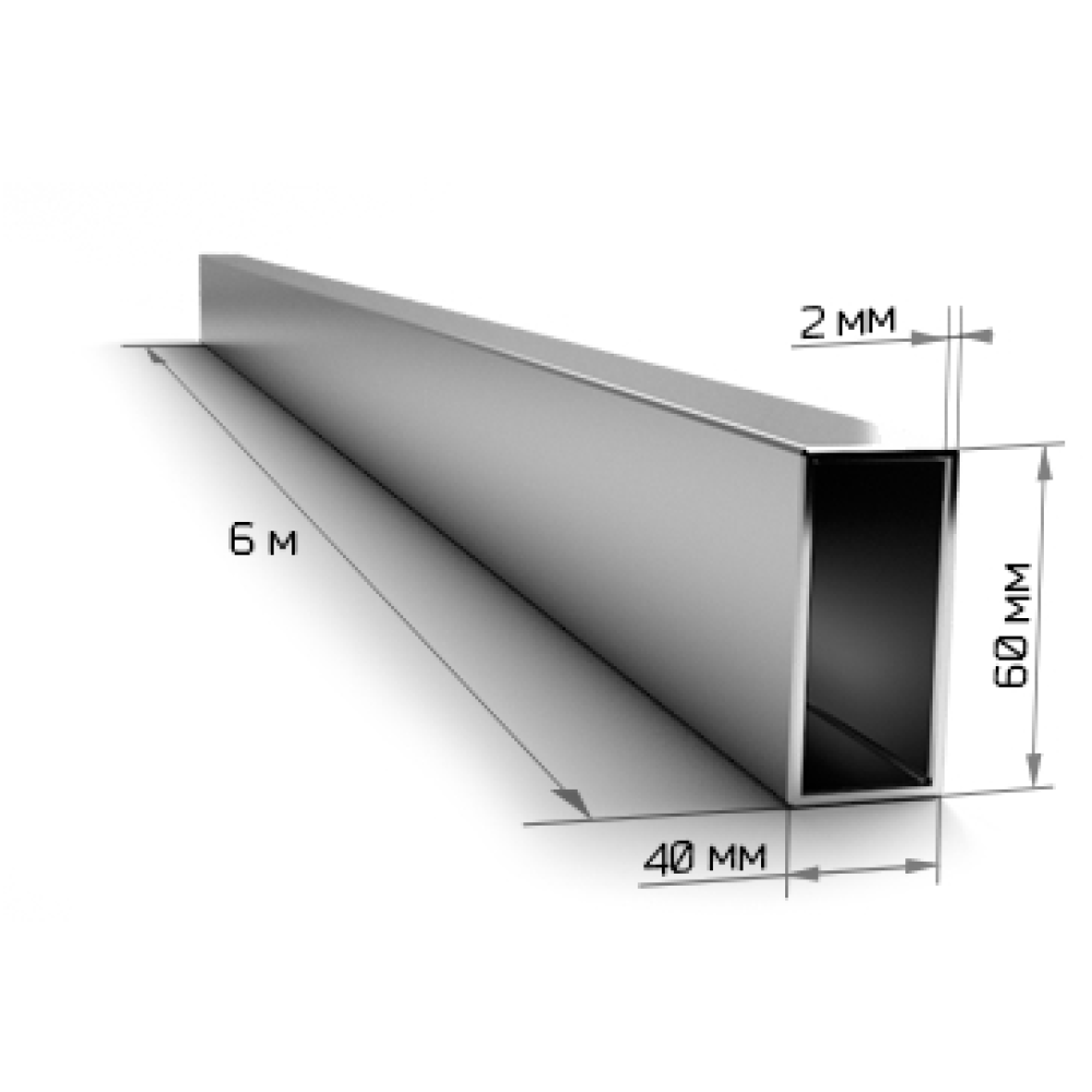 Труба профильная 60*40*2 м/п